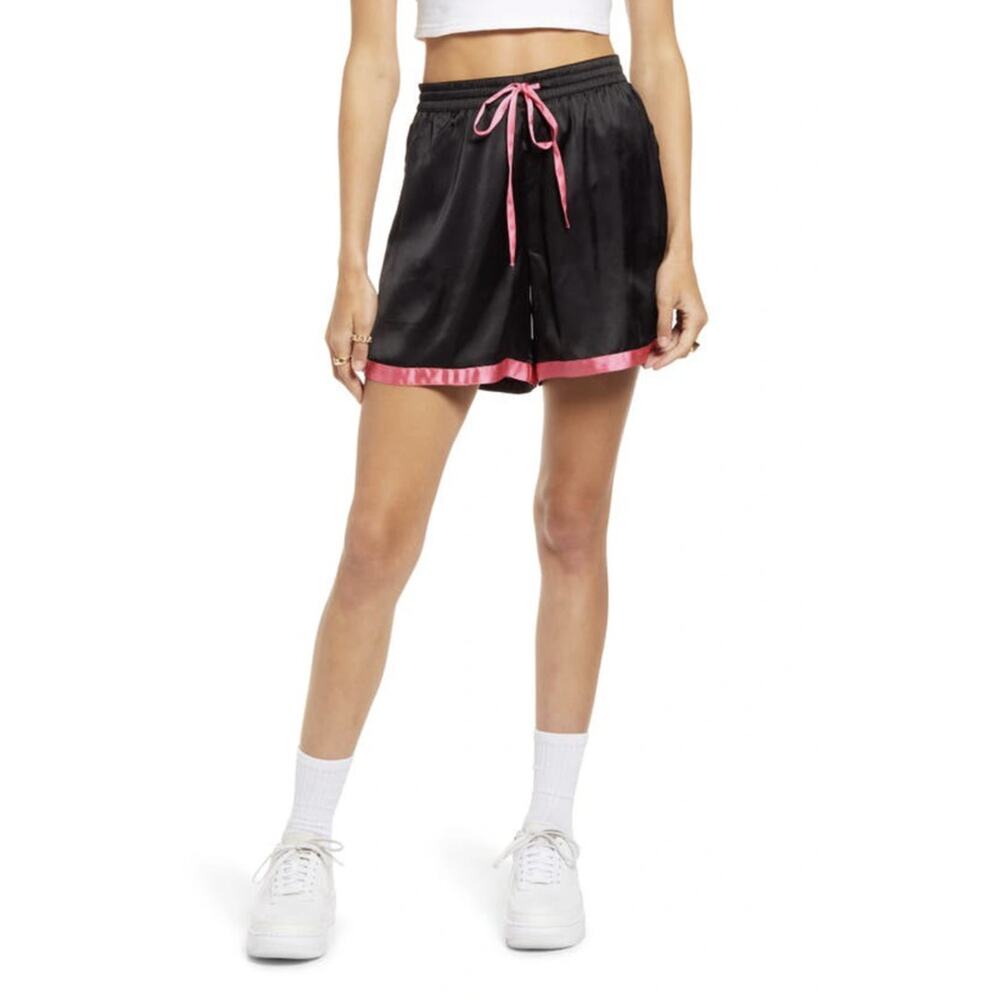NWTBe Proud By Bp. Gender Inclusive Boxing Shorts In Black- Pink Combo size